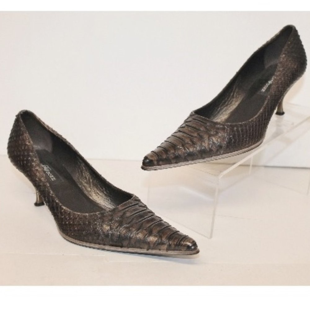 Alberto Gozzi Genuine Python Heels Shoes
